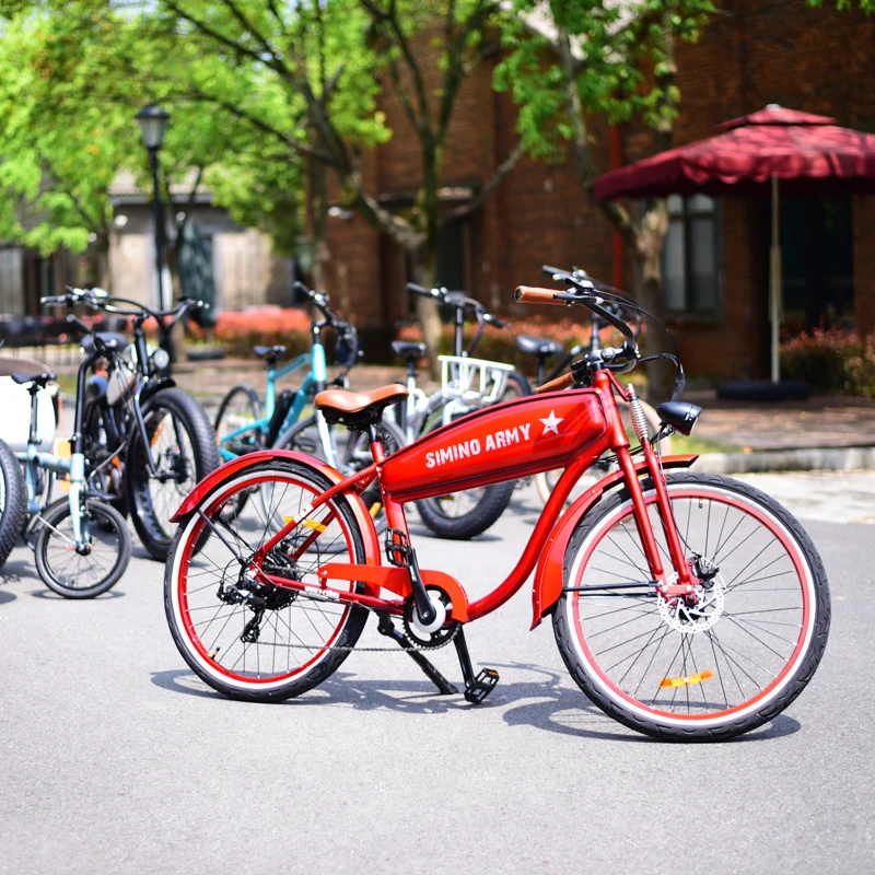 48V Retro Electric Bicycle Vintage Electric Bike 500w Commute ebike