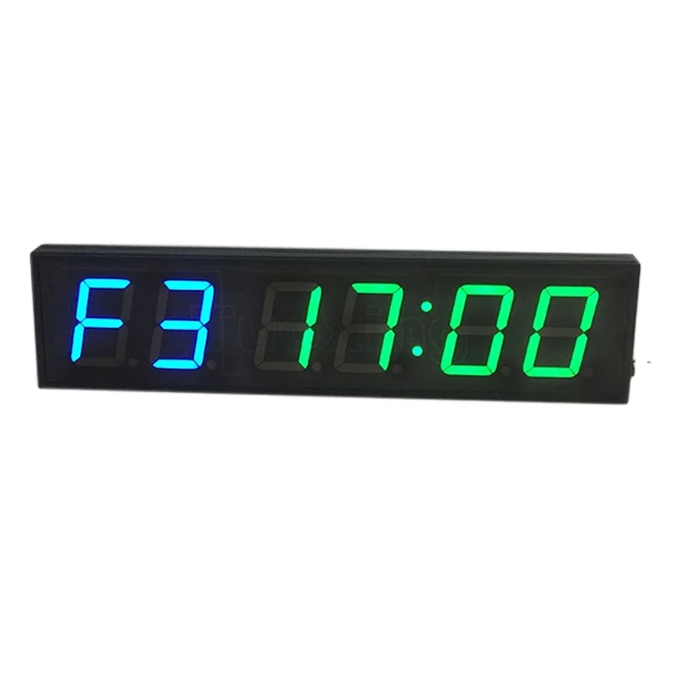 4 inch 6 digit LED timer clock portable interval timer crossfit timer