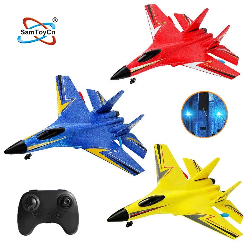 2.4G 2.5CH Aeroplane Avion Model Aircrafts Flying Jet Foam Gliders Remote Control Airplane RC Plane with LED Night Light