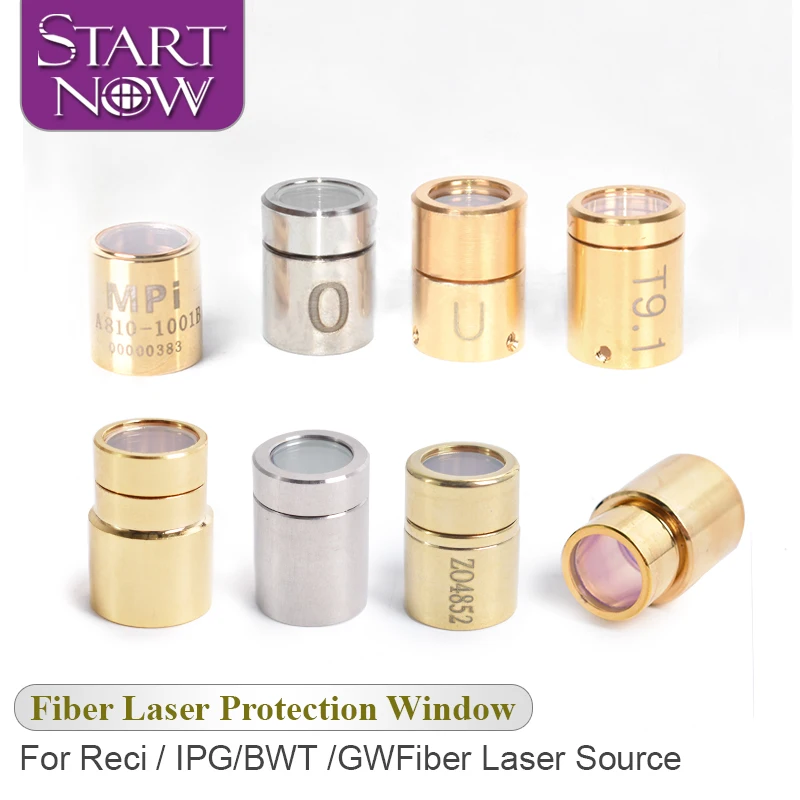 Startnow Original IPG RECI Fiber Laser QBH Output Protective Connector Lens Group Laser lens protective cap for Laser Cut Head