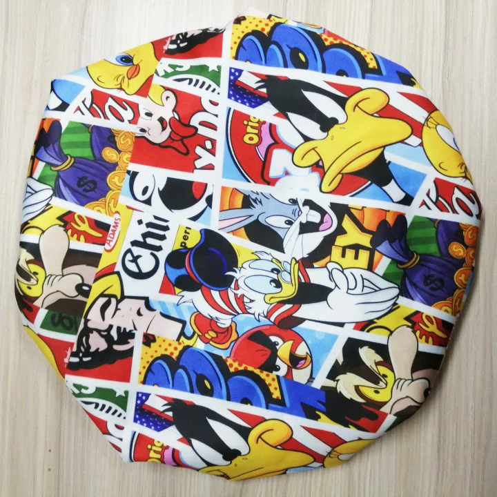 Custom Logo Hair Warp And Bonnet Set Silk Printing Satin Reversible Sleeping Long Double Layer Bonnet