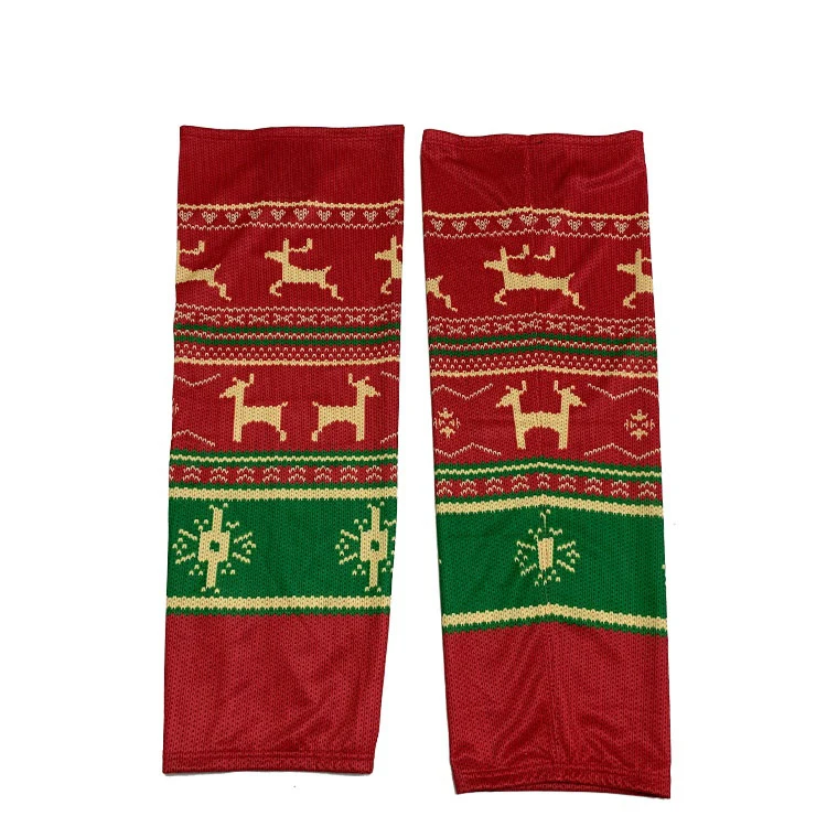 High Quality Ugly Christmas Ice Hockey Suit Sublimation Printing Custom Hockey Jerseys Polyester Ice Hockey Socks