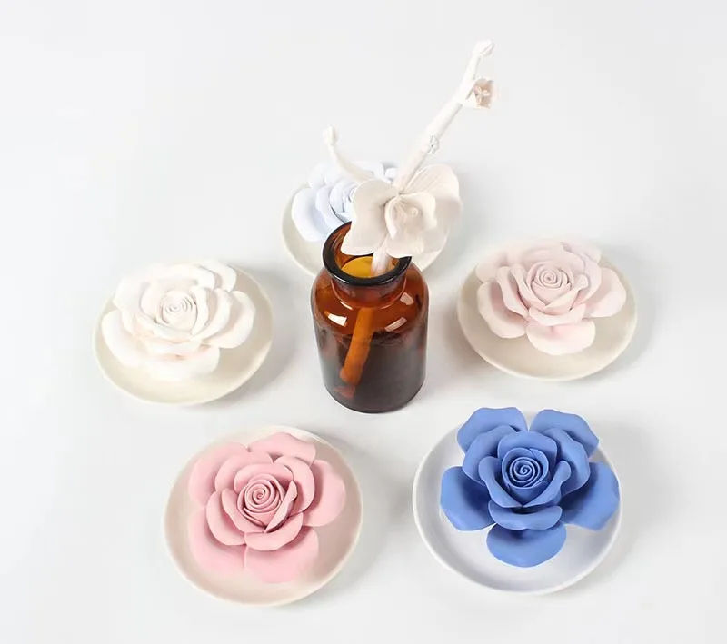 Small Mini Room Bathroom Decorative Aromatherapy Essential Oil Diffuser Lavender Scented Flower Diffuser Desk Decorative Purpose