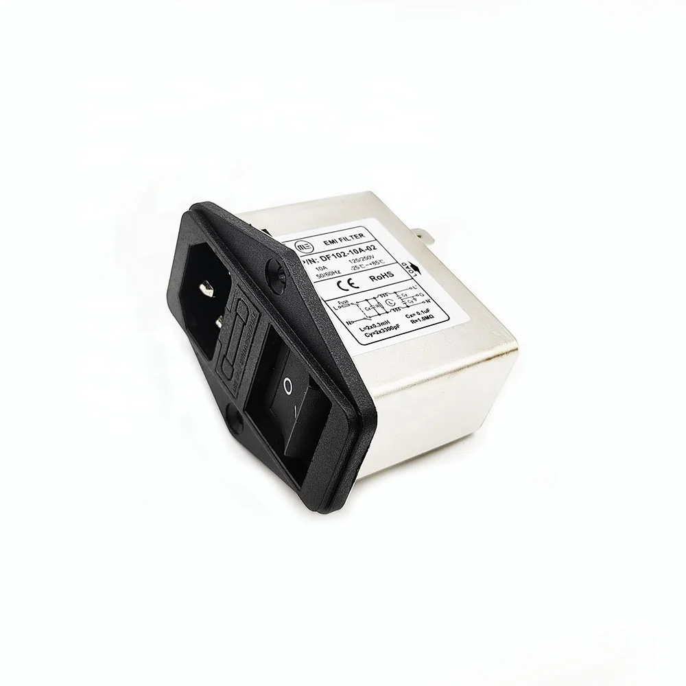Монеточный игровой автомат аксессуары EMI фильтр/Power Black 10A фильтр со встроенным выключателем питания с предохранителем