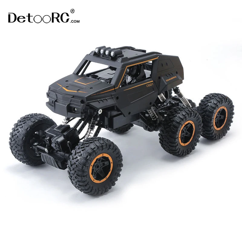 Detoo 2.4G  MAX-3 six wheel driving Remote Control Monster Truck for kids 1:12 6WD RC climbing car
