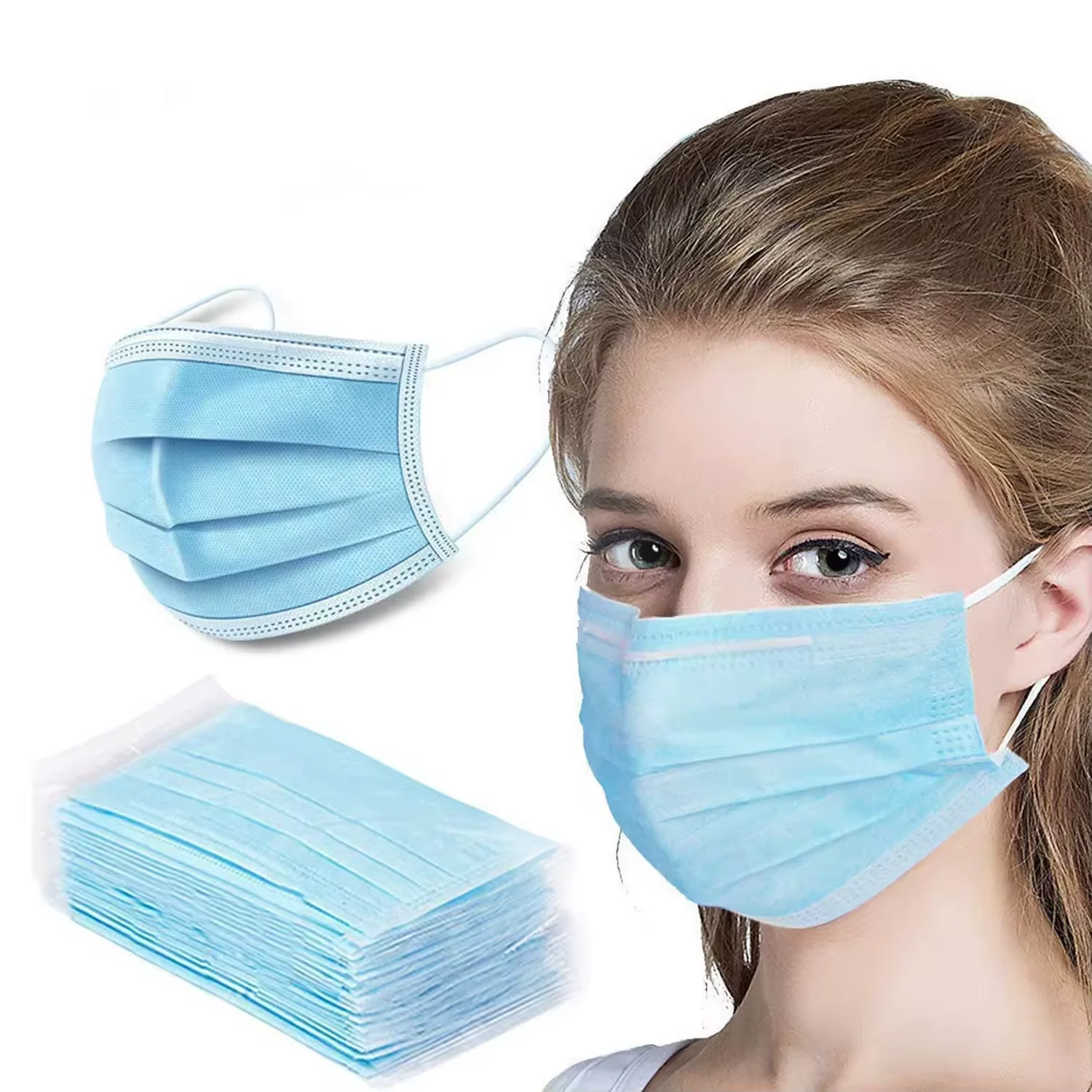 ASTM F2100 Level 3 Wholesale Medical Facemask High Protection Breathing Masks Dental Masks