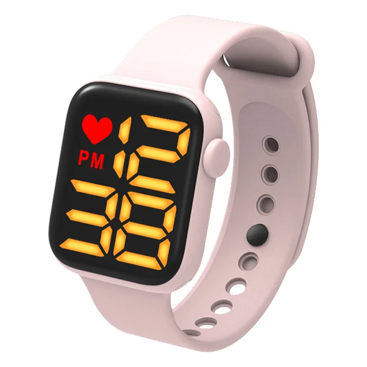 Wholesale led touch screen alloy shell plastic electronic watch students cheap sports Digital Watch