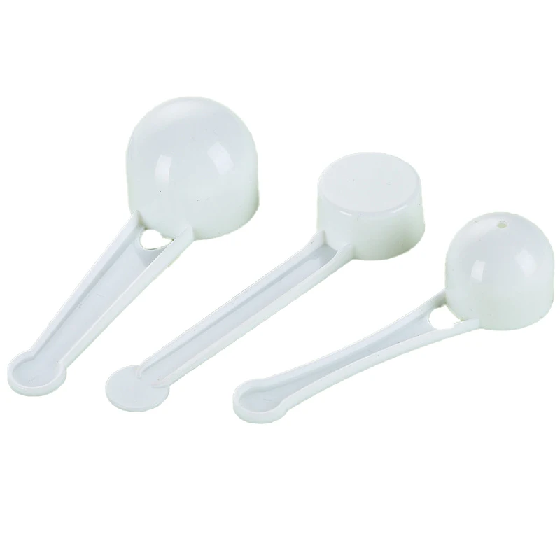 1 г ~ 15 пластиковая белая мерная ложка для сухого молока приправ