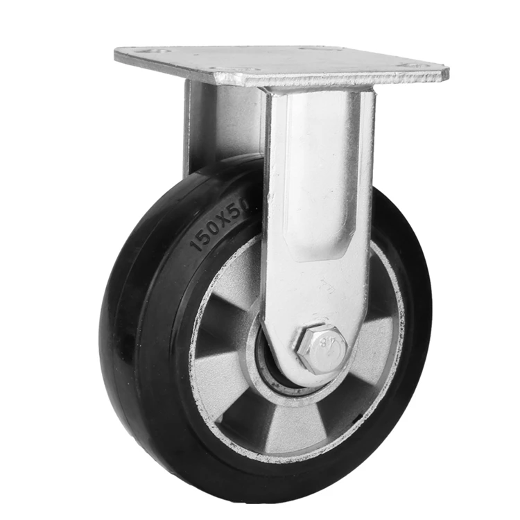 Стул 6 8 дюймов 150 мм 28 мм литой ролик колеса с центральным тормозом