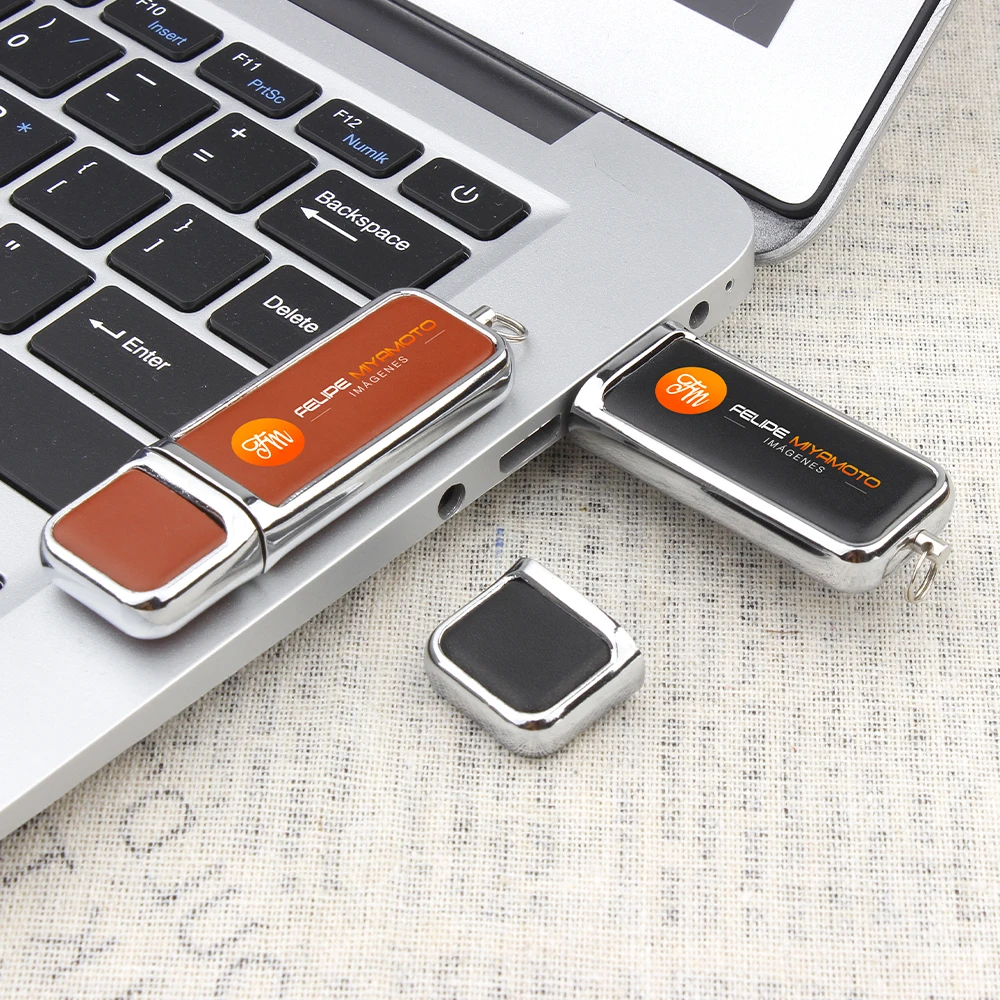 cool gadgets memoria usb stick Wedding Logo Gift Leather USB Flash Drive With Paper Box 8gb 16gb 32gb 128gb Pendrive