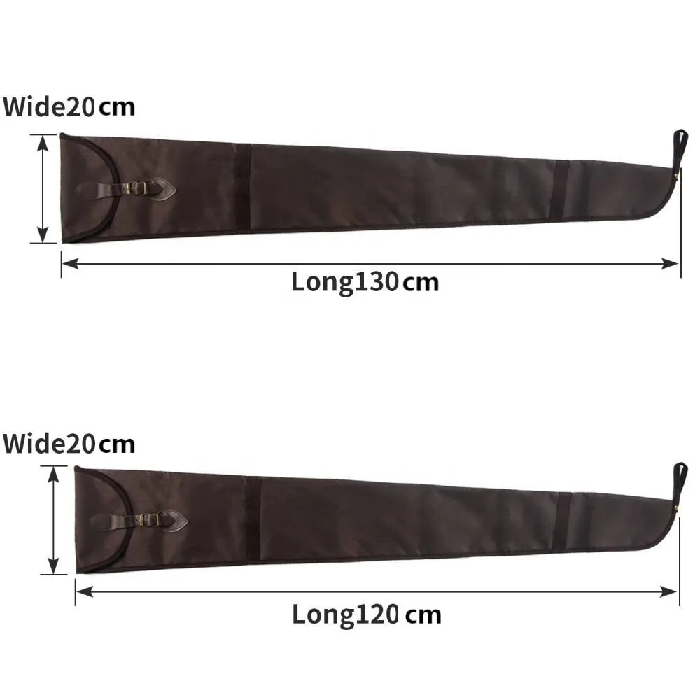 120/130cm Pressure Gun Case Waterproof Lightweight Lined Gun Cover Brown Storage Sleeve Hunting Holster Bag