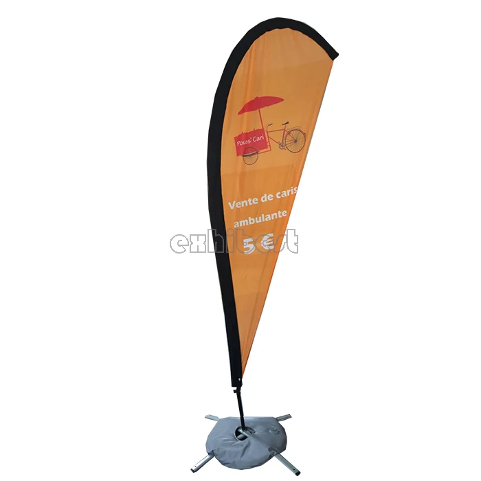 Promotional Single or double sided printing options beach flag