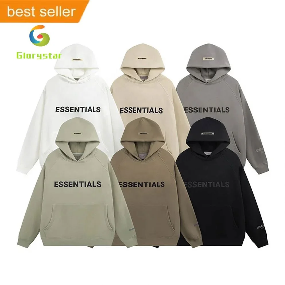 Glorystar free sample 100% cotton white black short sleeve sweatshirt men gym essentials hoodie sport apparel t-shirts