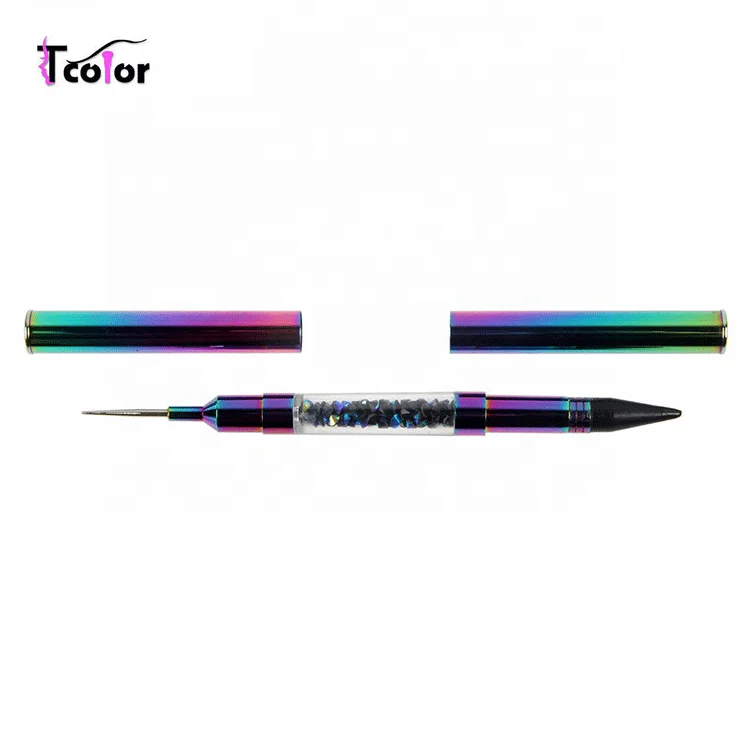 Nail Tools Double Side Crayon Dazzling Drill Wax Dotting Nail Art Pen