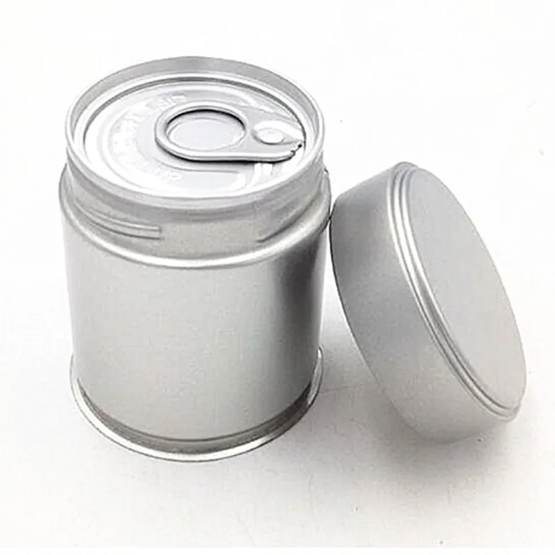 
Factory produce high quality custom container metal box 30g matcha tea tin can tin packaging with easy open top 