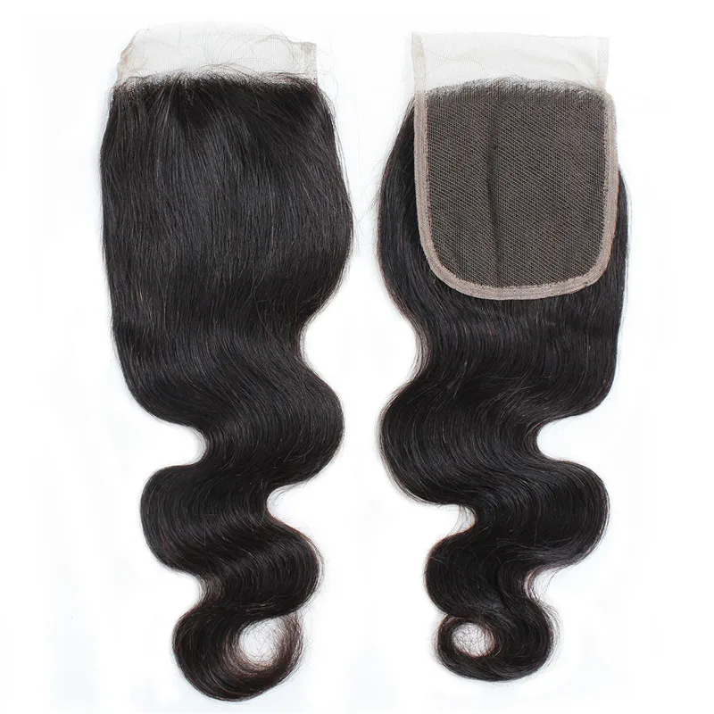 Body Wave Closure 4x4 100% Human Hair Transparent Lace Closure HD Lace Closure remy human hair extension