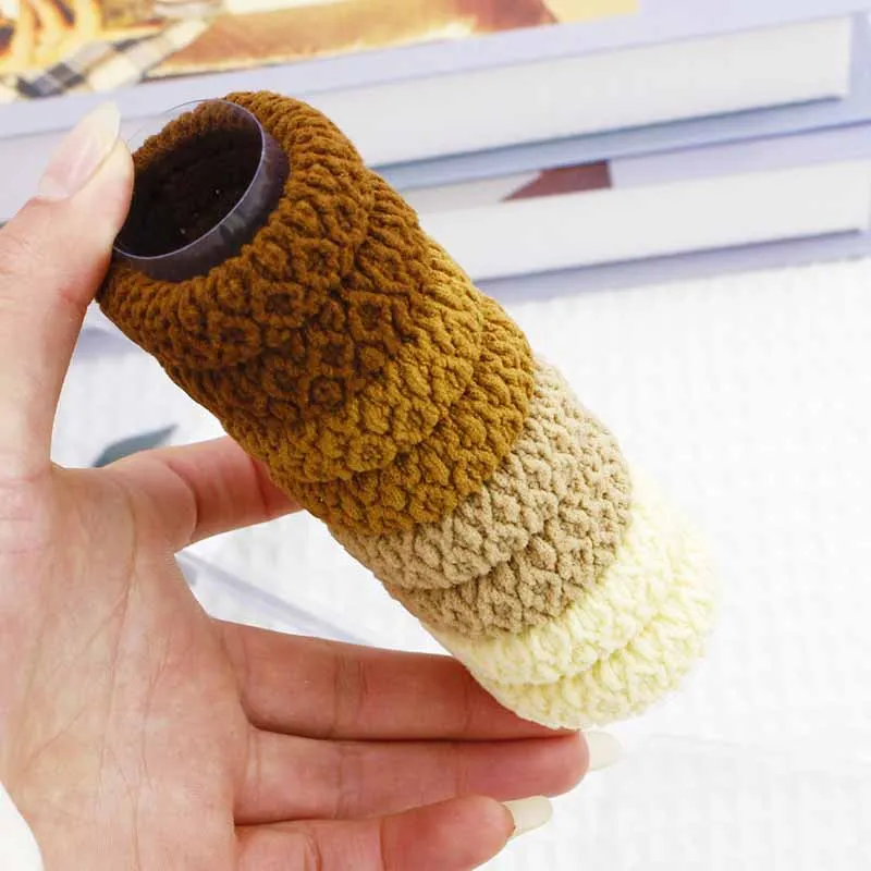 Korean high elastic towel hair ties boxed thicker and dark rubber bands for women