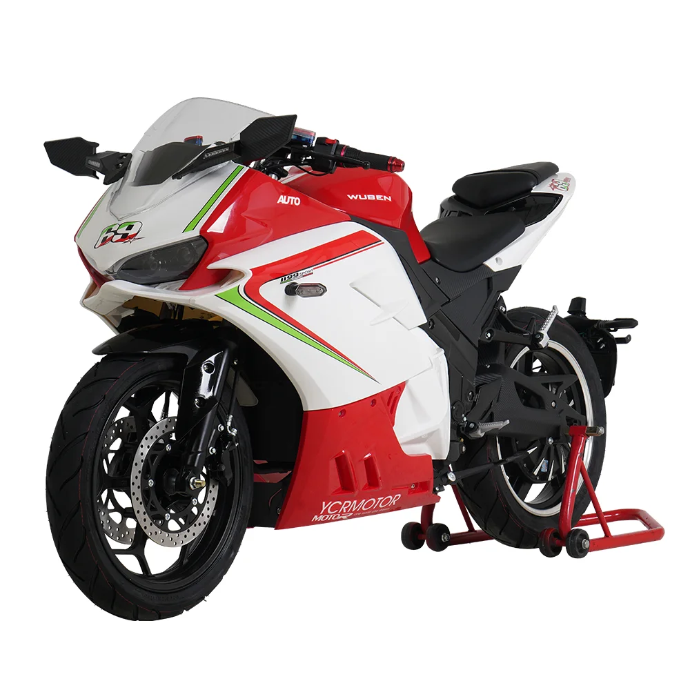 Front Rear Disc Brakes 45-70Km/h Motor 2000W~8000W Retro Hub Motor Adult Racing Electric Motorcycles