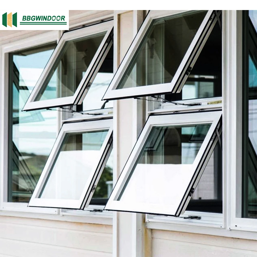 Lukliving в американском стиле, алюминиевое наружное открываемое тентовое окно с двойным умным стеклом