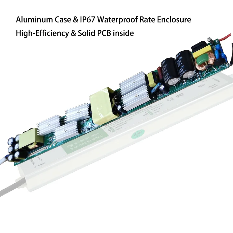 Высококачественный тонкий дизайн многоцелевой IP67 Водонепроницаемый светодиодный дайвер SMPS 12V 5A 60W импульсный источник питания
