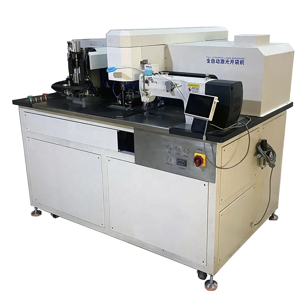 Apparel machinery automatic zipper Laser Pocket Open sewing machine pocket welting machine