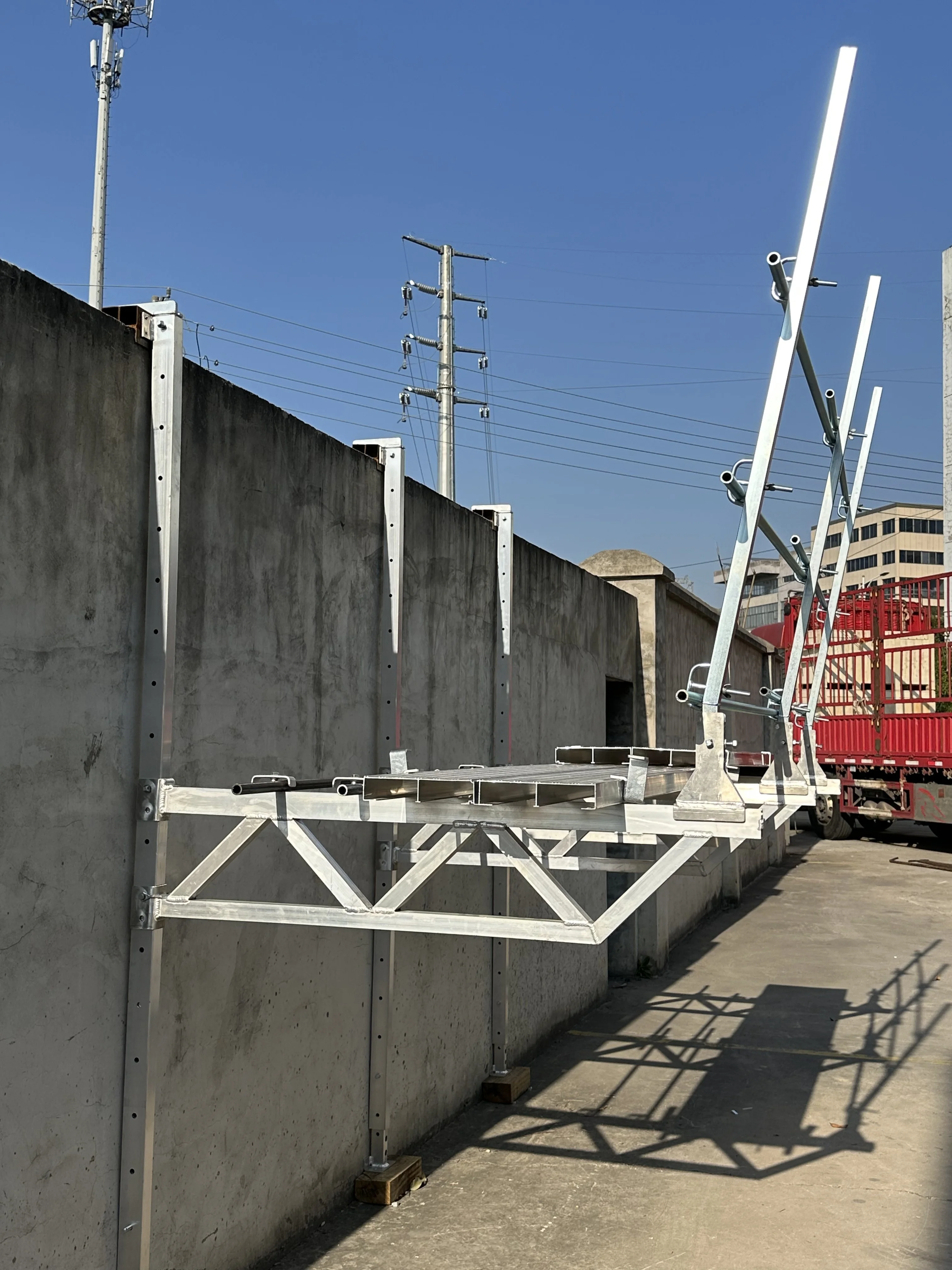Australian Standard Aluminium hanging Scaffolding with work platform For Walk Way