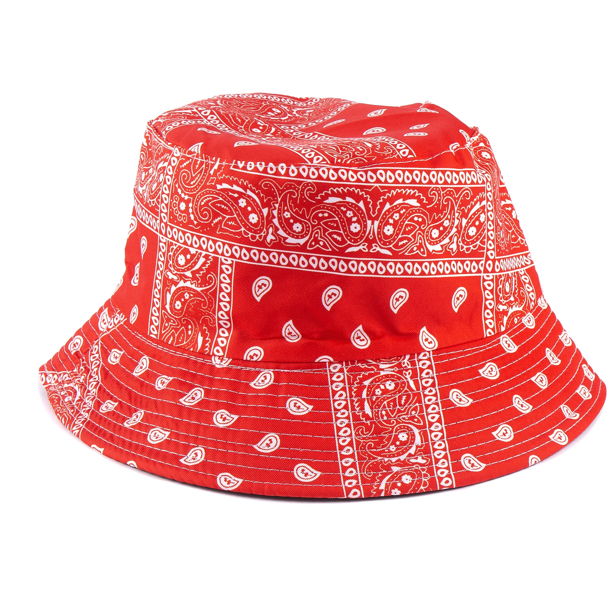 Custom New American Style Bandana Fisherman Hat Trendy Street Fashion Sun Bucket Hat