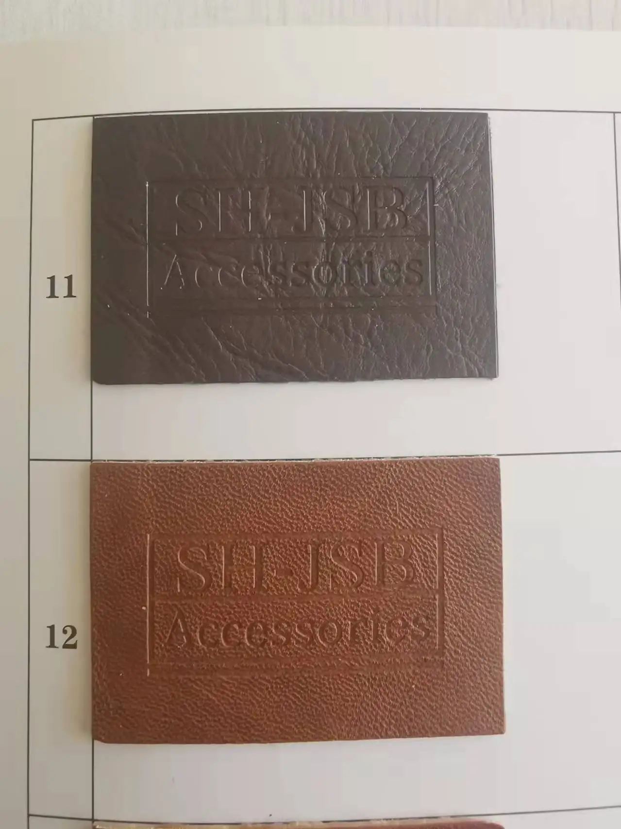 jacket PU label leather brand patch labels