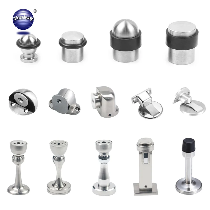Stainless Steel magnetic garage Door lock Stop French Door Stopper