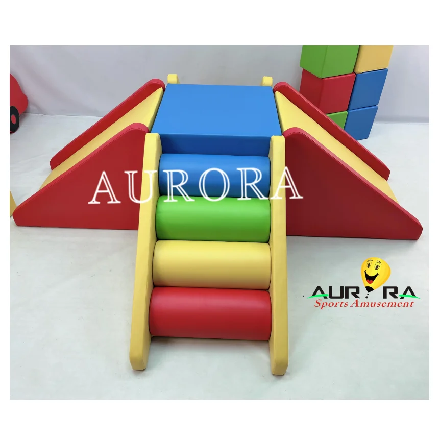 indoor Commercial colorful playground outdoor inflatable soft play ball pool pit with slide Climbing Training  for kids