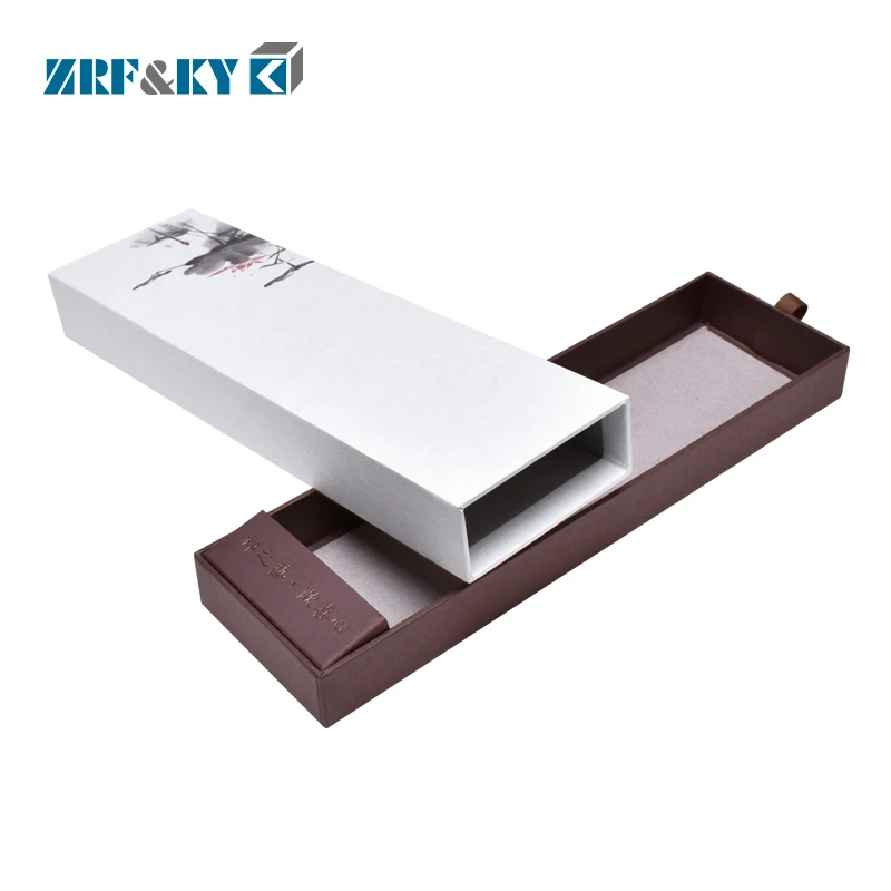 Custom Logo Pattern Special Paper Sliding Drawer Packaging Box for Tie/Gift/Jewelry