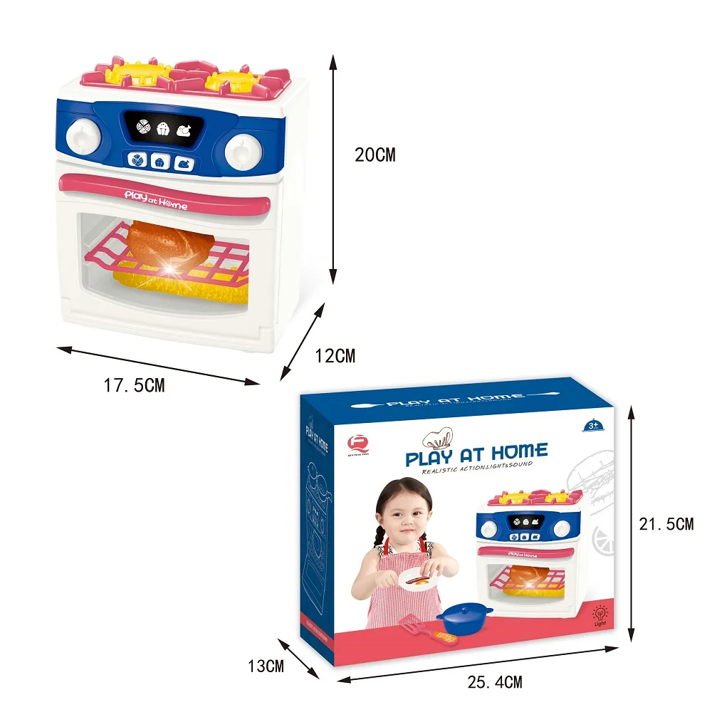 Toys 2 In 1 Gas Stove And Chicken Oven Multi-Function Kids Kitchen Toys Set With Light And  Music