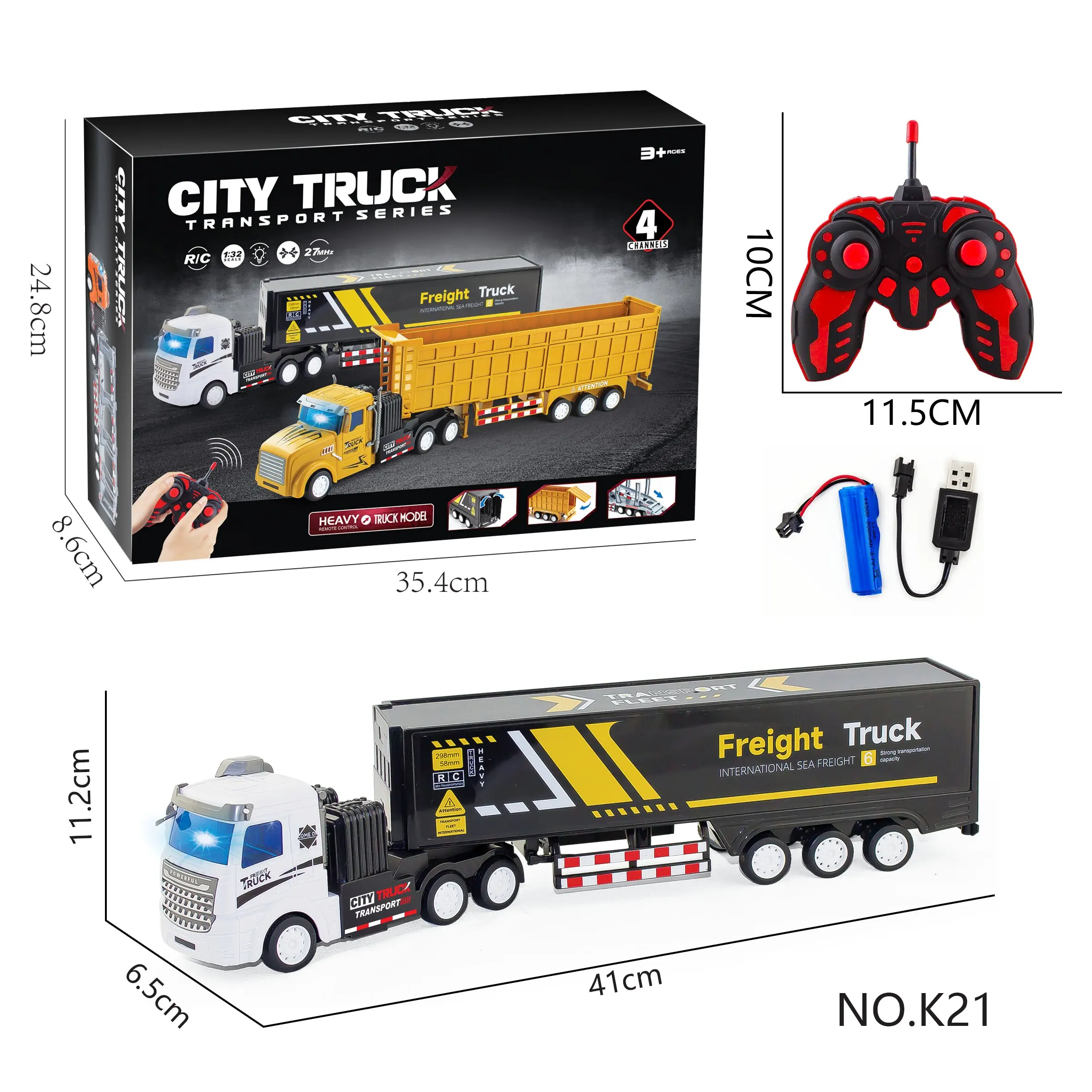 Remote Control Car Transporter Truck R/c Carrier Van Transport Car RC Construction Vehicles Toy for Boys Construction Vehicles