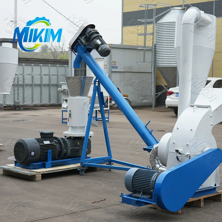 Complete set farm chicken feed making machine animal feed machine production line