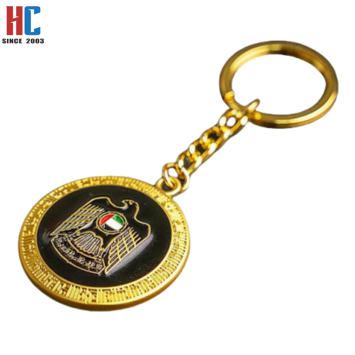 20 years factory Custom ROVATTI Keychain UAE FALCON BLACK