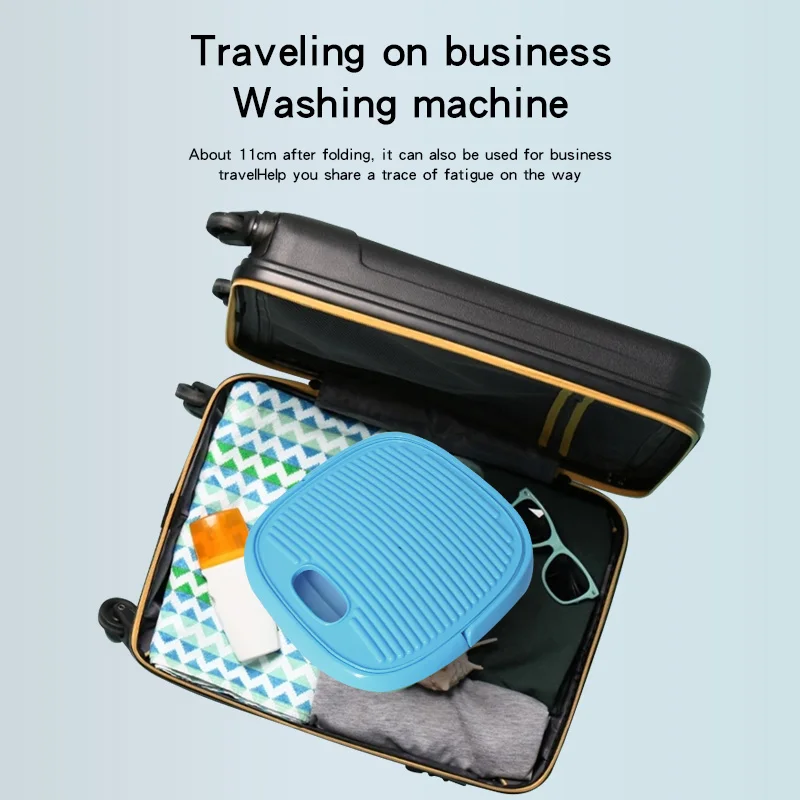 A cheap folding washing machine, easy to carry, foldable underwear washing machine, travel essentials