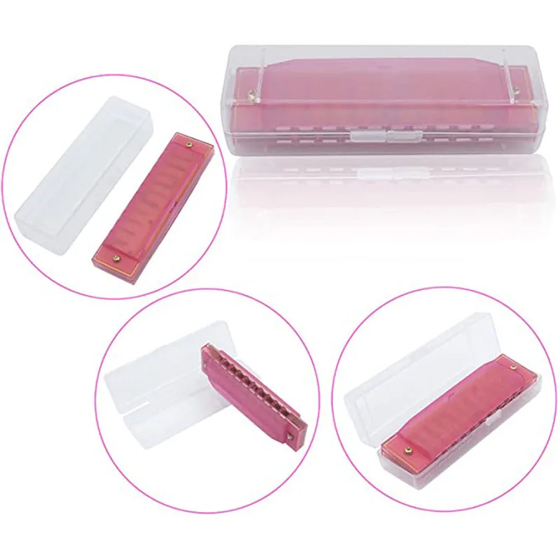 Hot sale harmonica toy  10 hole colorful plastic children Christmas gifts harmonica for sale