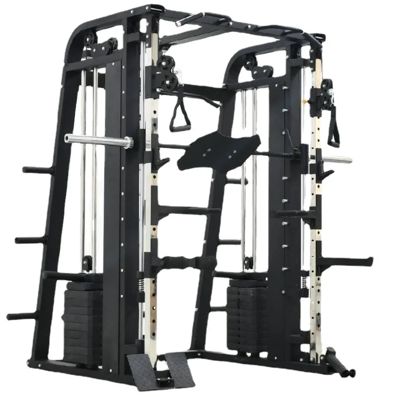 Хорошая цена, многофункциональное домашнее оборудование для фитнеса Smith Machine, стойка для приседаний
