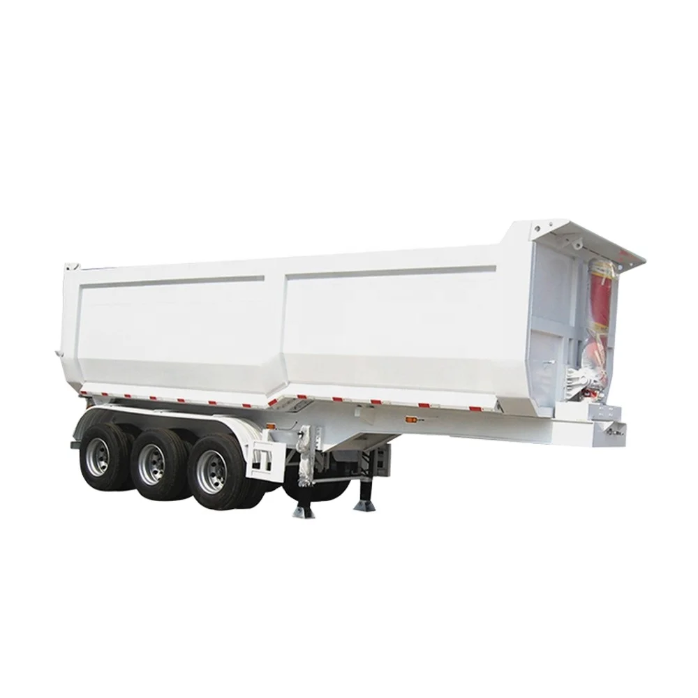 Customized Chengda New 3 Axles Tipper U Shape 60Ton 80 Ton Dump Trailer Truck For Sale