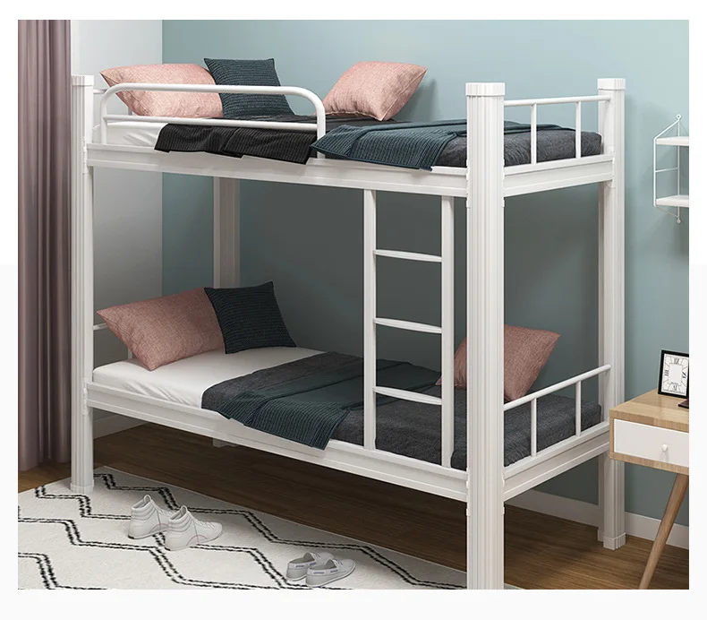 New Design Multi Functional Dormitory Wood Frame Single Loft School Bunk Bed