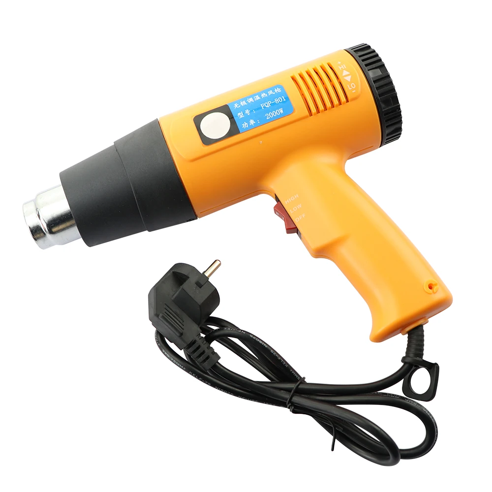 1600W-2000W Industrial Grade Hot Air Gun 220V Electric Adjustable Temperature Digital Display Heat Gun Welding Tool
