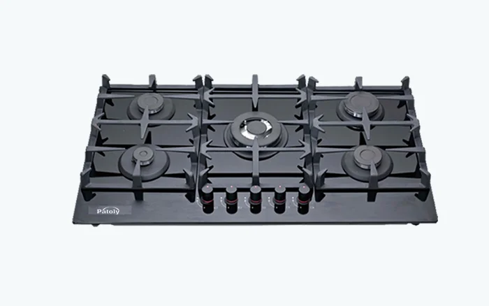 30-inch stainless steel 5-burner gas cooktop center burner with flame failure protection hob removable grate and installation