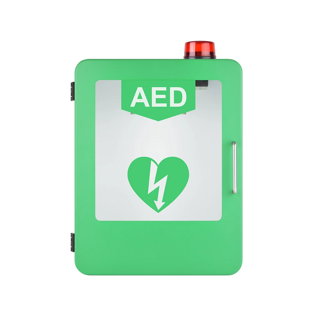 Indoor use wall mounted alarm strobe light system first aid plastic aed