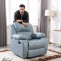 Best selling good quality comfortable soft home cinema furniture design leather electric manual grey for children recliner sofa