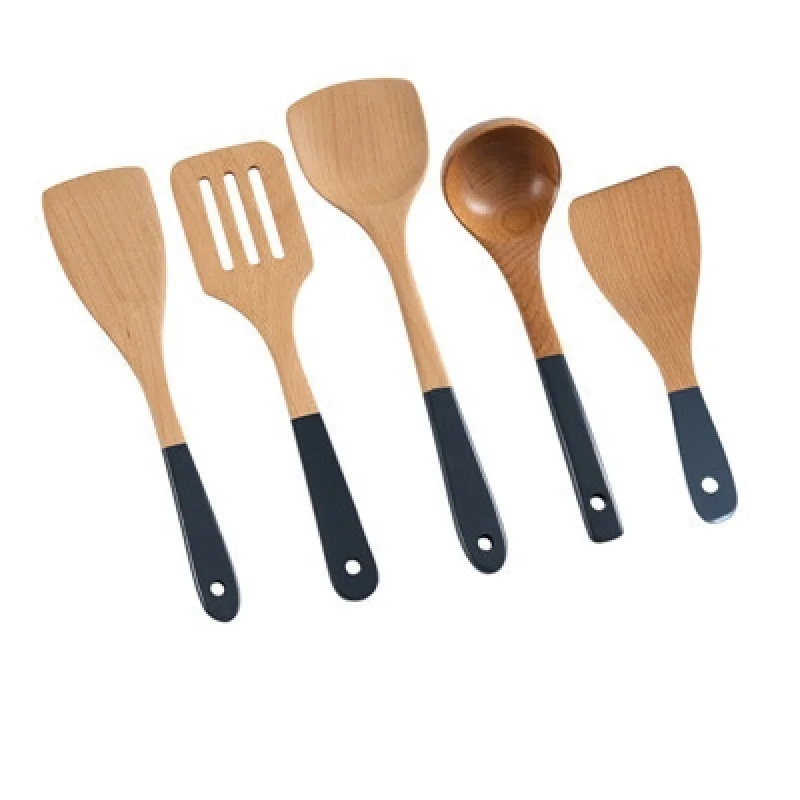 Wooden Spoons For Cooking, Wooden Spatulas, Nonstick Kitchen Utensils Wood Spoons One Hundred Percent Natural Solid Wood