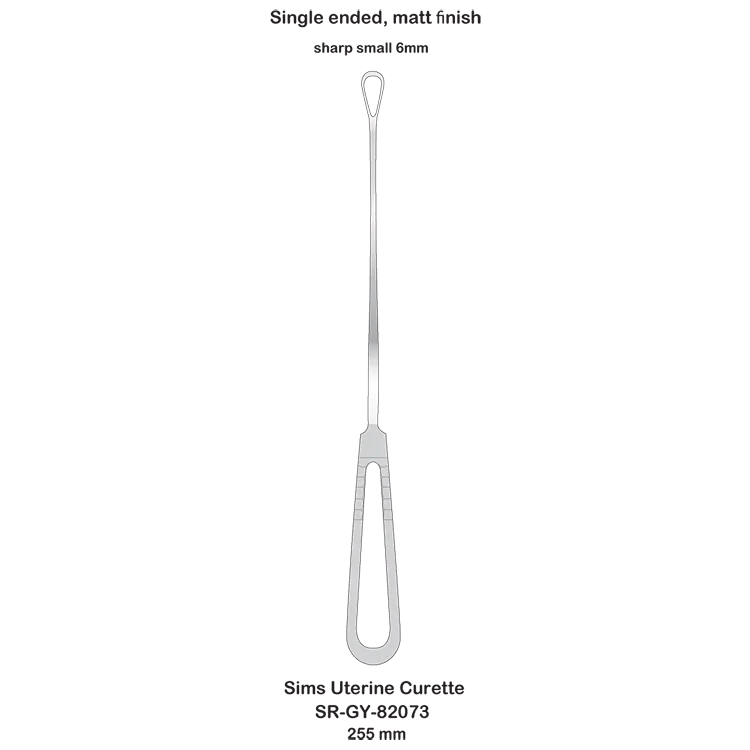 Sims Uterine Curette gynecological obstetric high quality surgical instruments