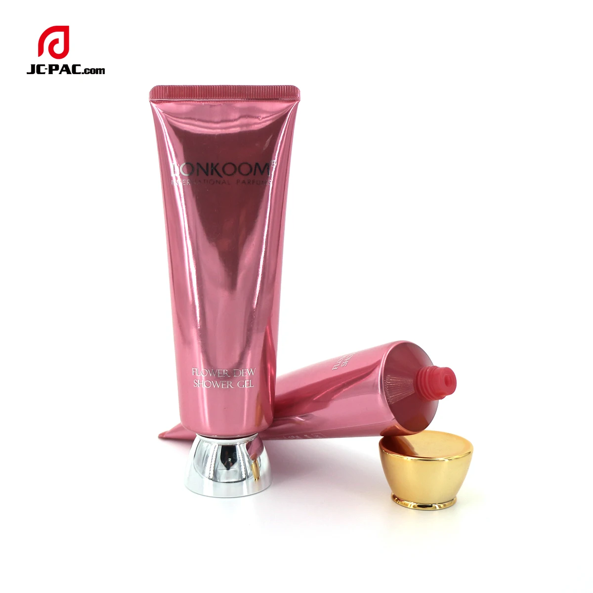 Pretty Cosmetic Packaging Plastic Tube with Flip Top Cap for BB Cream Clear Plastic Packaging Tubes Empty Silver Squeeze tubes