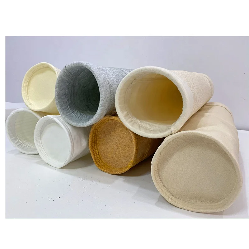 High quality pulse jet dust removal drill cyclone blended anti-static and other fabric dust filter bags