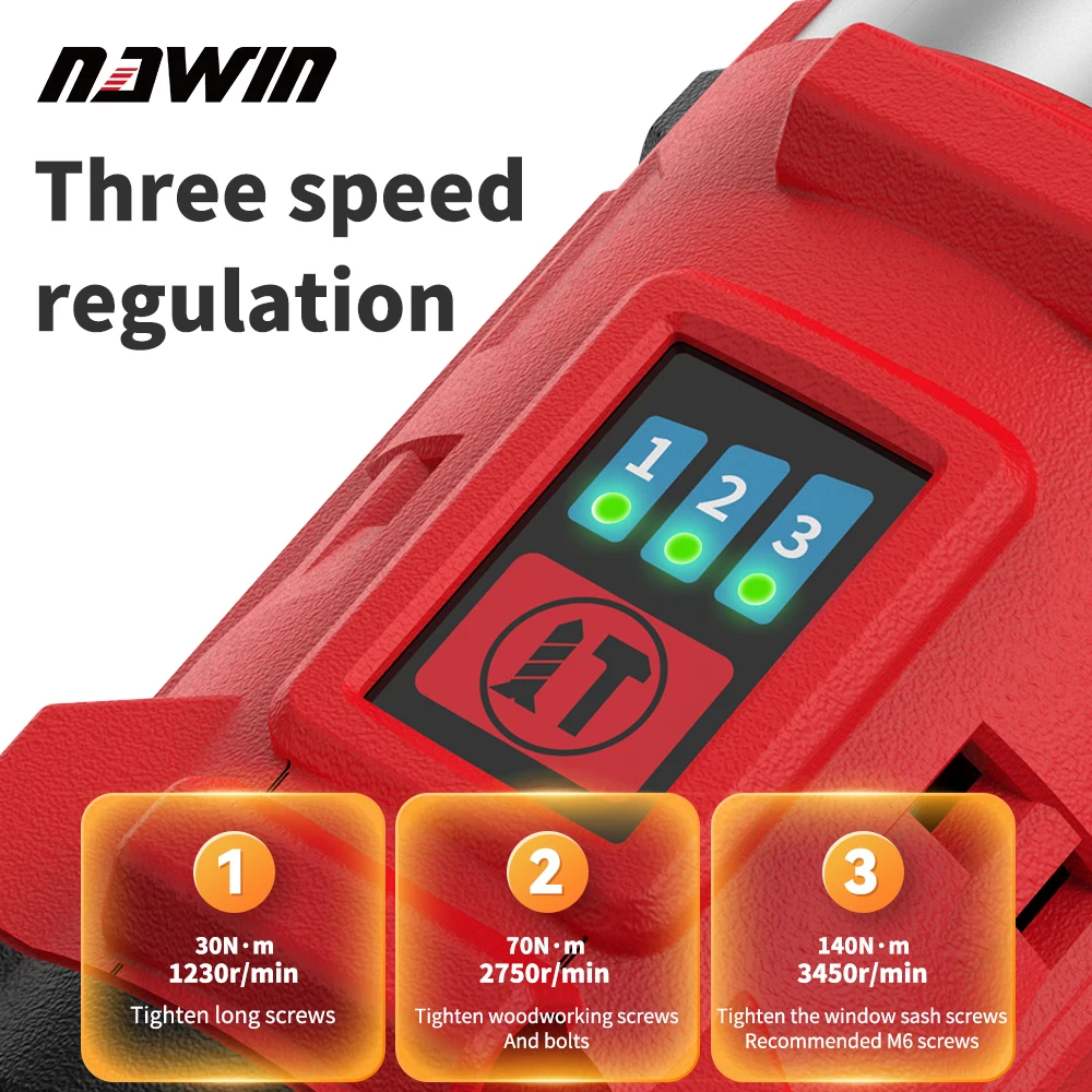 16.8V Cordless Impact Screwdriver Brushless Drill 130N.m China Power Drills 1.5Ah Battery Electric Screwdriver Set