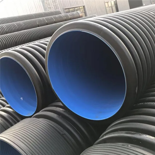 High Pressure 6mm Thick Double-Wall Corrugated PE/PP/PPS Plastic Drainage Pipe Soft Head Socket Connection Moulded EPDM NBR